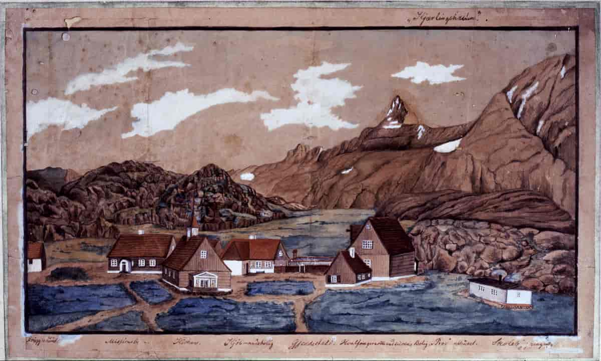 Sisimiut afbildet mellem 1841 og 1846 