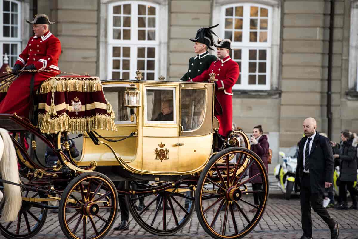 Dronning Margrethe i guldkaret d. 4. januar 2017