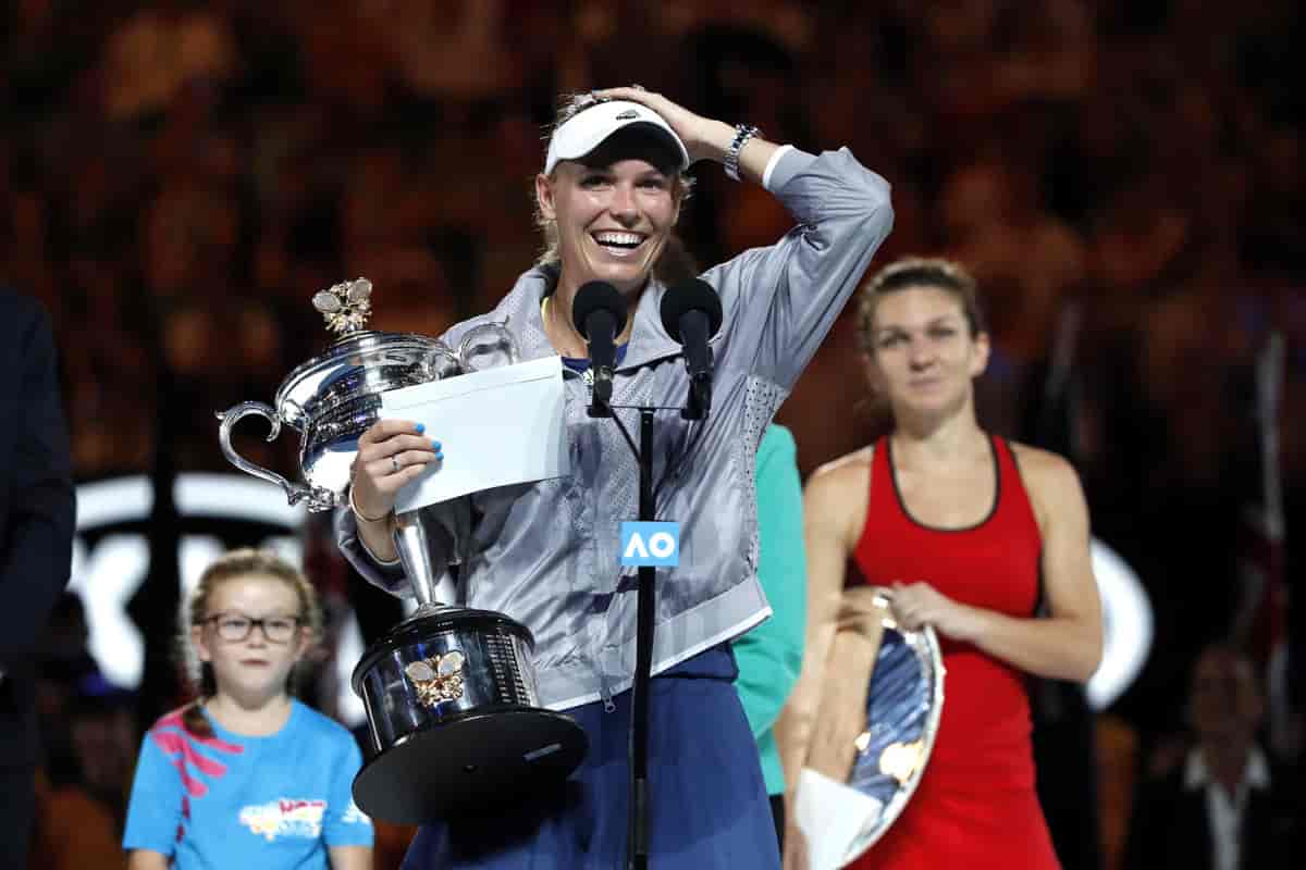 Caroline Wozniacki ved Australian Open 2018
