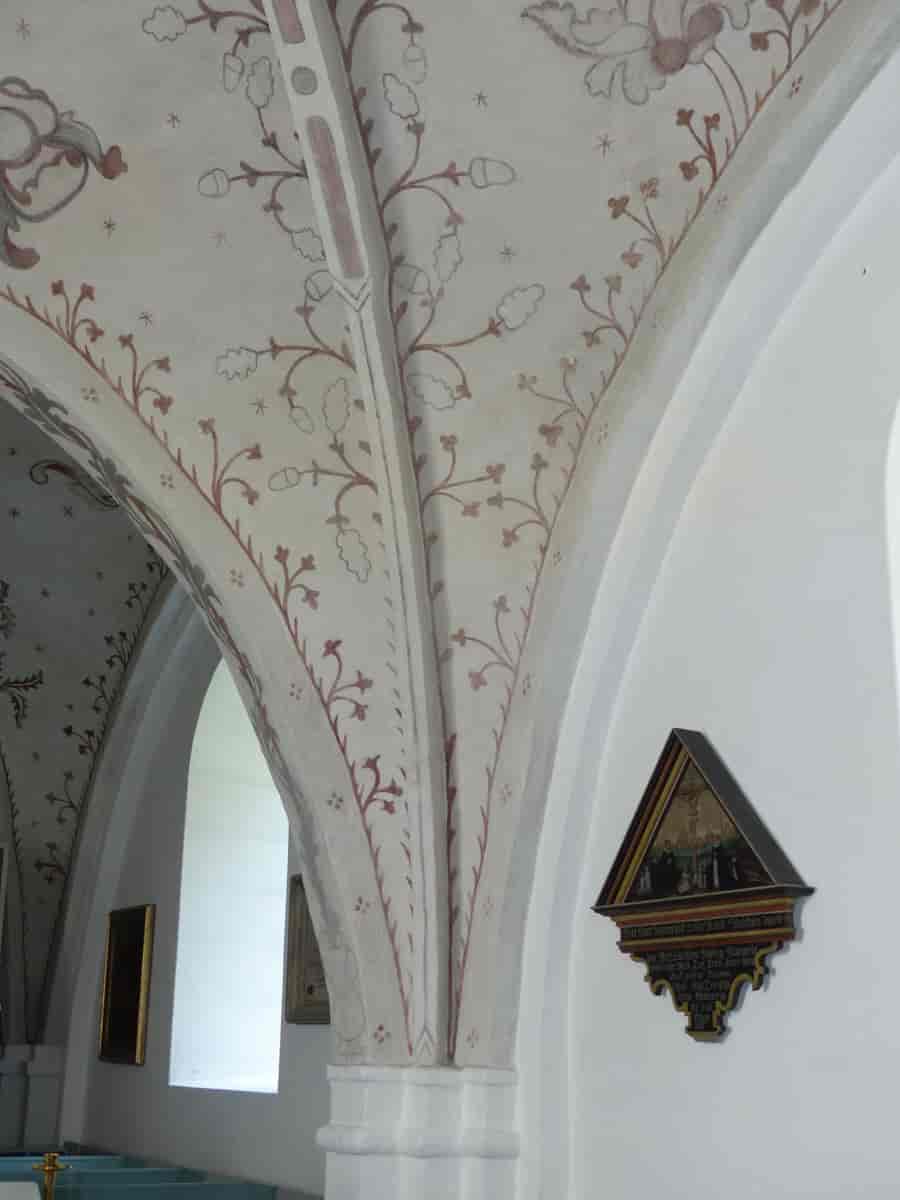 Kalkmalerier i Tjæreby Kirke