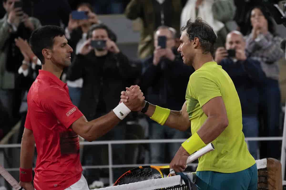 Novak Djokovic og Radael Nadal