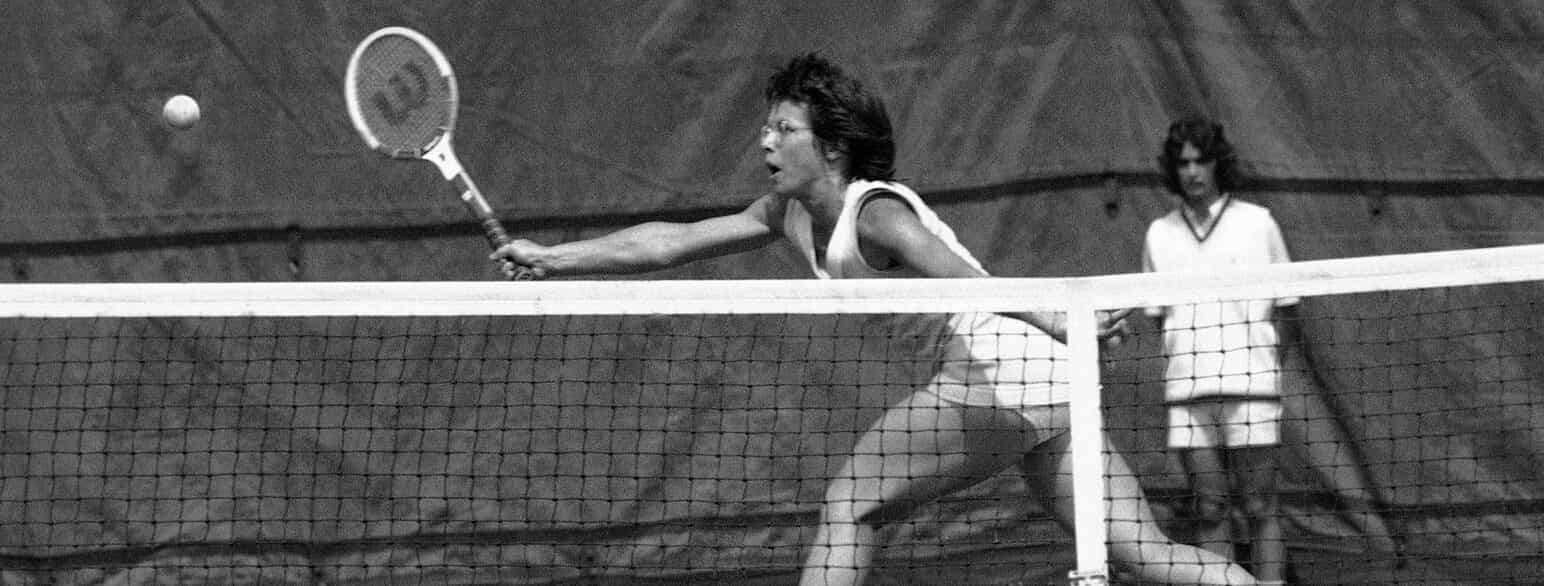 Billie Jean King ved Australian Open i 1972