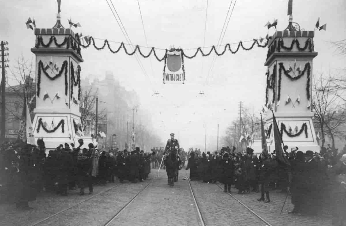 De Polske Legioners indtog i Warszawa 1916.