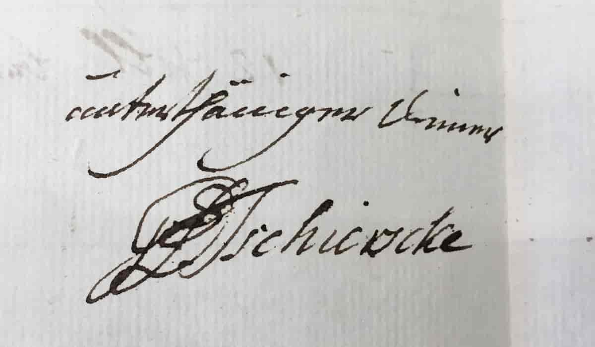 G.D. Tschierskes underskrift