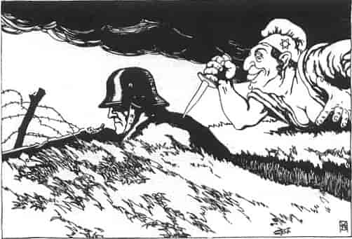 Antisemitisk karikatur, 1919.