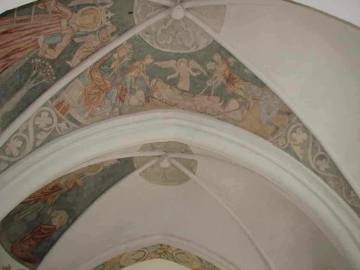 Kalkmalerier i Bryndum Kirke