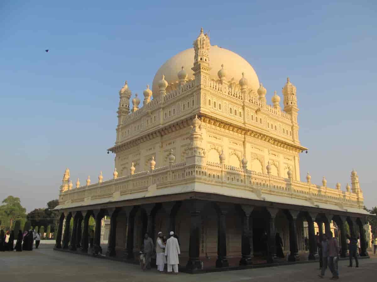 Mausoleum for Tipu Sultan i Srirangapatna