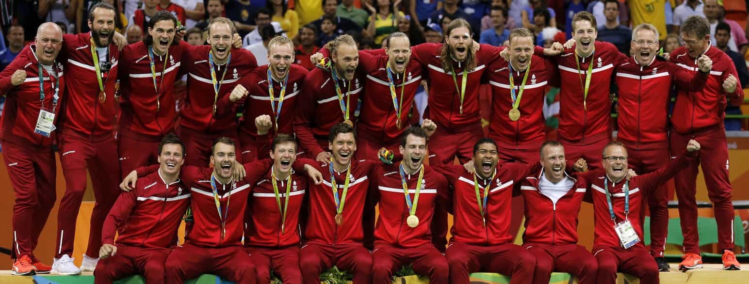 Det danske herrelandshold i håndbold vandt guld ved OL i Rio i 2016, da de slog Frankrig 28-26 i finalen