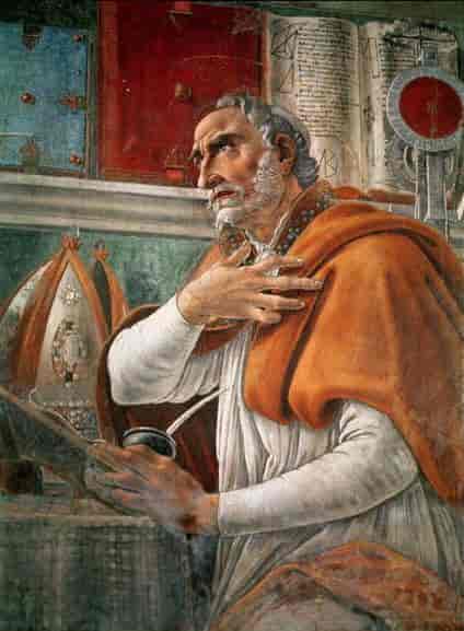 Augustin malet af Sandro Botticelli (1445-1510).