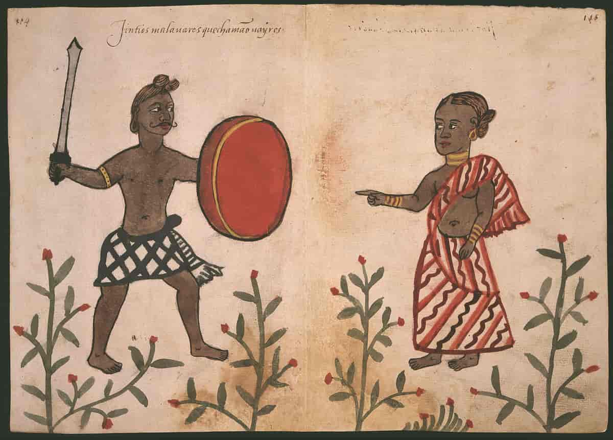 Hinduer fra nair-kasten på Malabarkysten