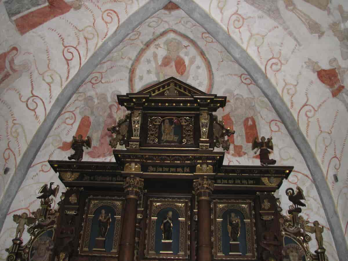 Kalkmalerier i Sværdborg Kirke