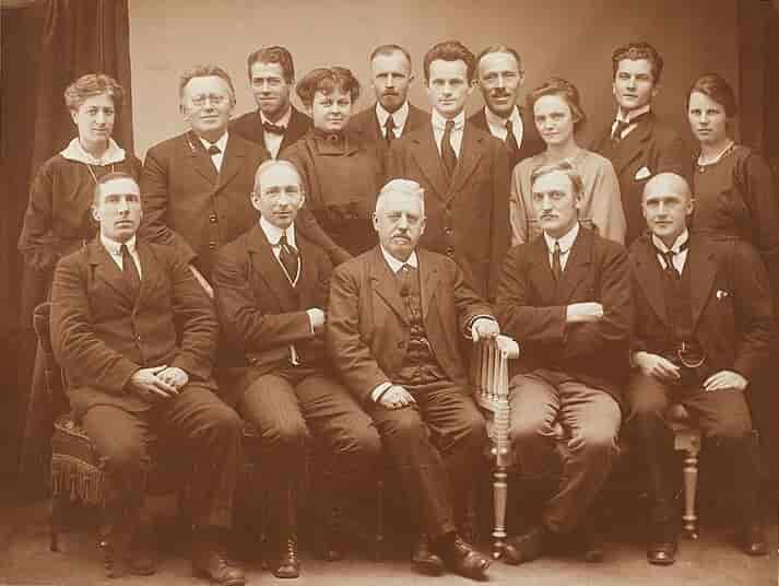 Første hold på Statens Biblioteksskole i 1918.