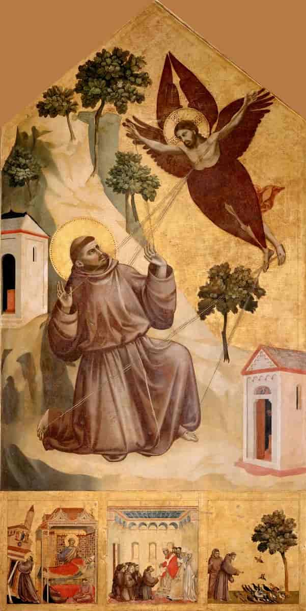 Frans af Assisi og englen.