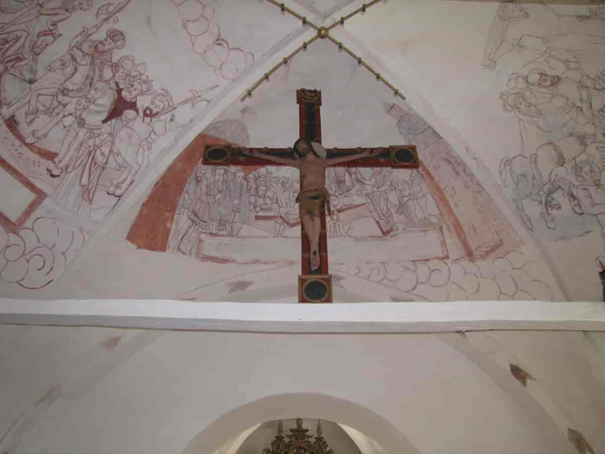 Kalkmalerier i Skibinge Kirke