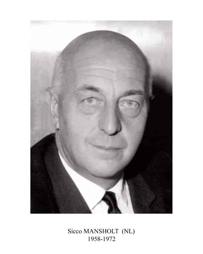 Sicco Mansholt - EU-kommissær for landbrug 1958-1972