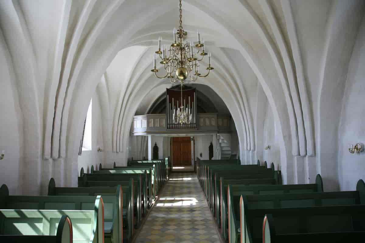 Det indre af Fyrendal Kirke