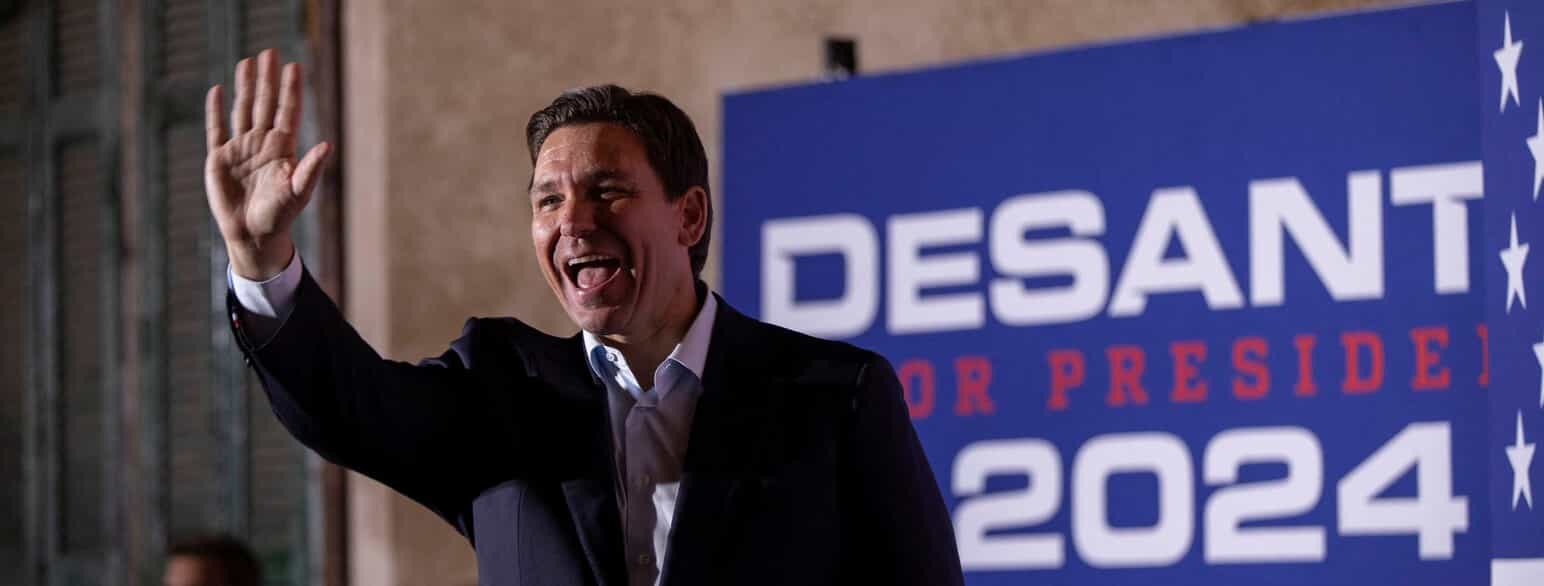 Præsidentkandidaten Ron DeSantis møder potentielle vælgere i South Carolina - oktober 2024.