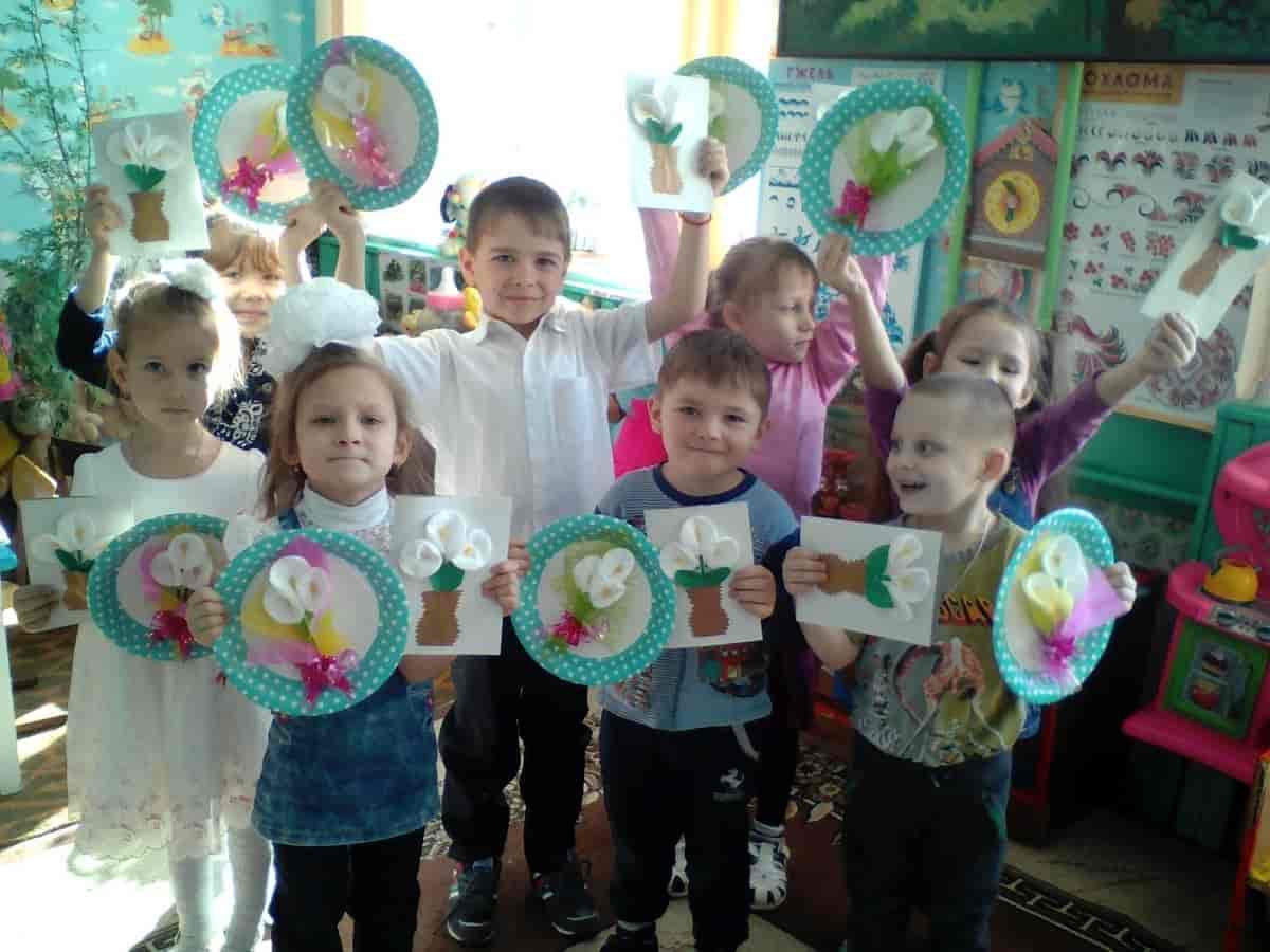 Børn i en russisk børnehave