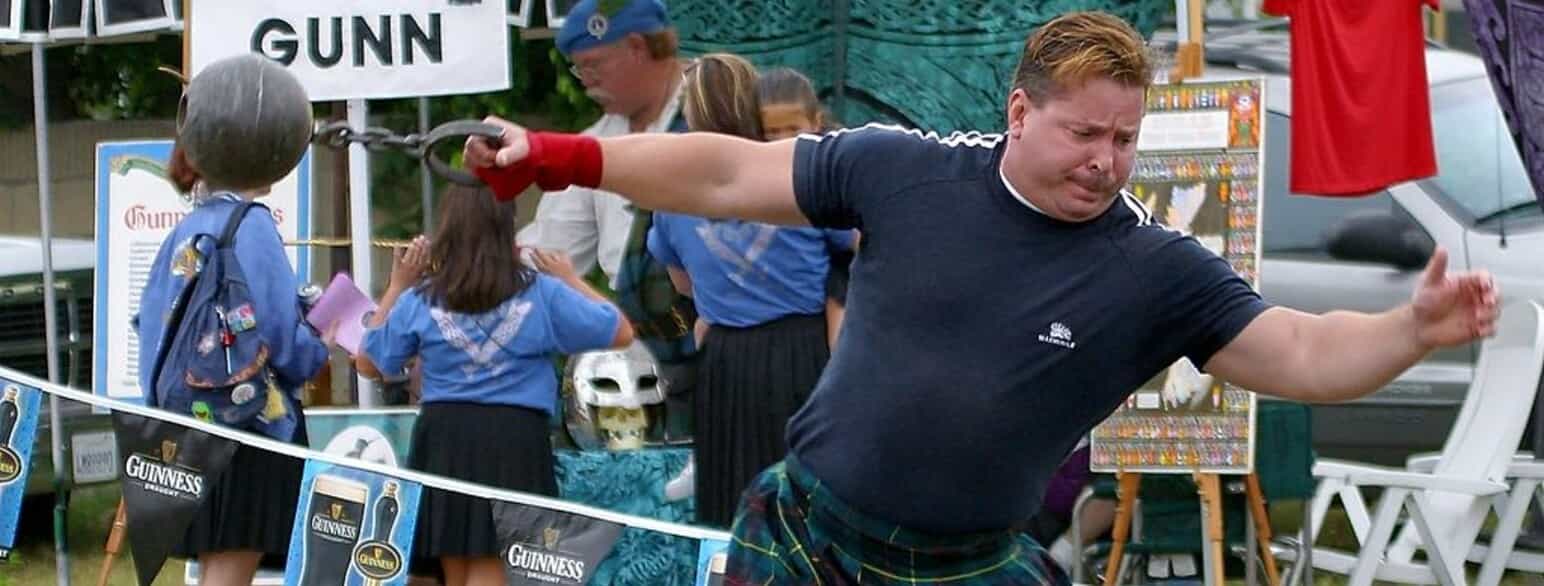 Vægtkast ved de skotske Highland Games