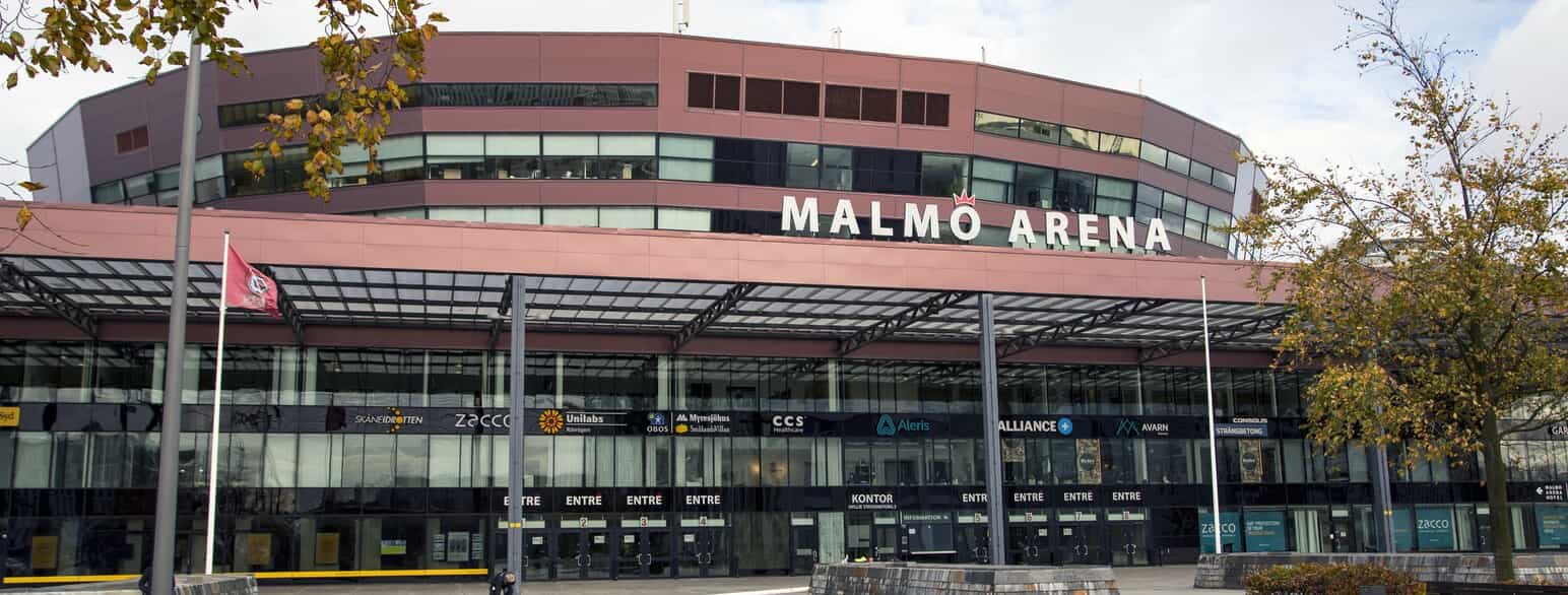 Malmö Arena fotograferet i 2017