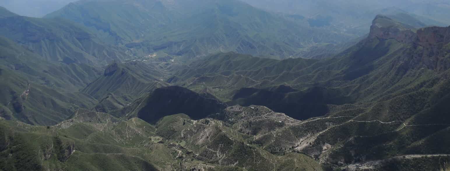 Udsigt over Sierra Gorda fra Pinal de Amoles i det nordlige Querétaro