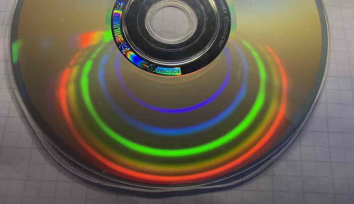 En CD som gitterspektrometer.