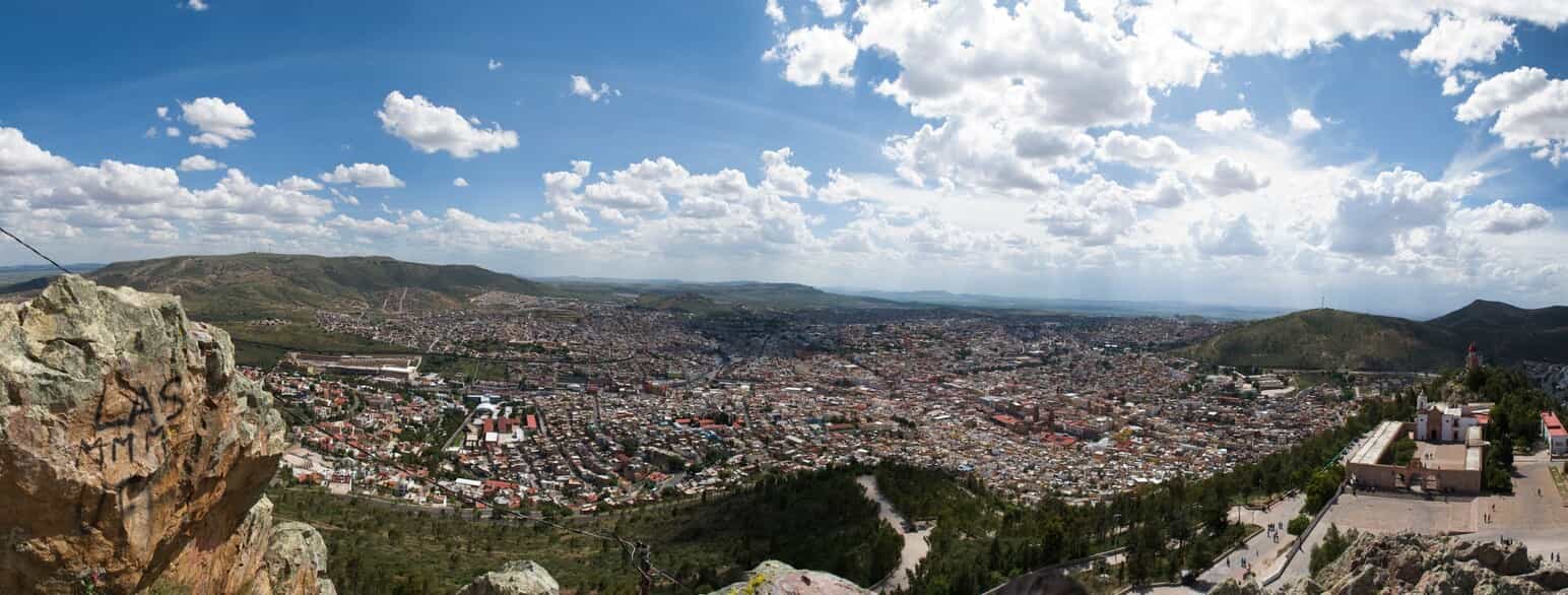 Udsigt over byen Zacatecas, som er hovedstad i delstaten af samme navn 
