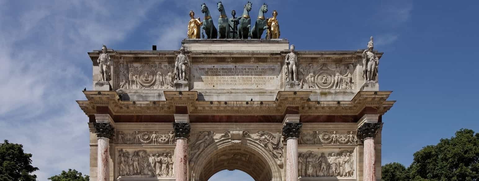 Den lille triumbue i Paris, som hedder Arc de Triomphe du Carrousel