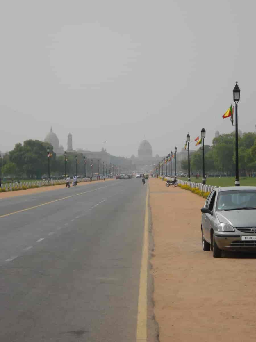 Smog over Delhi i april 2009