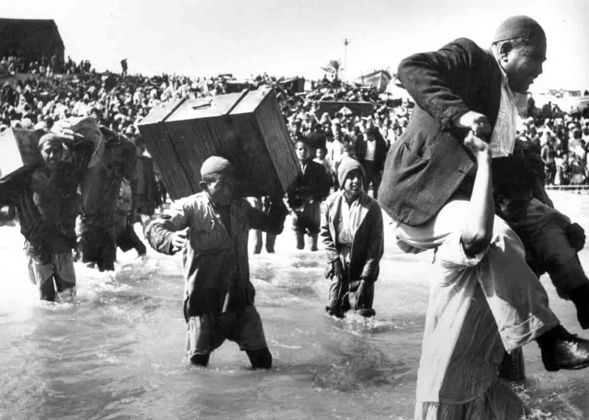 Flugten fra Palæstina i 1948.
