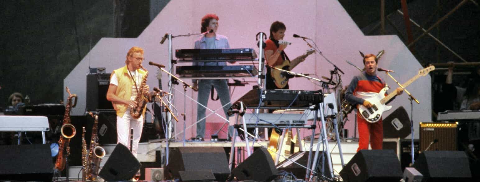 Supertramp fotograferet ved en koncert i Paris i 1983