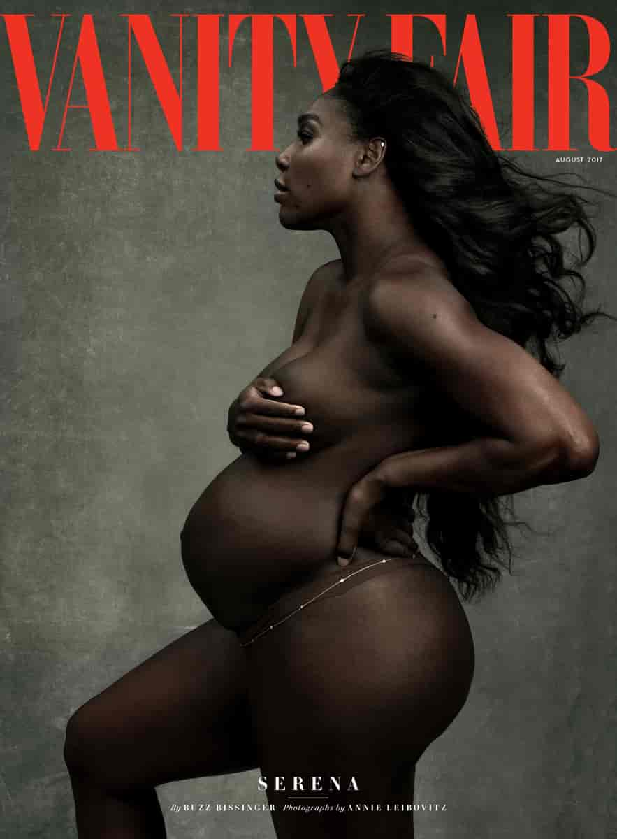 Annie Leibovitz' foto af Serena Williams, forsiden af Vanity Fair, 2017