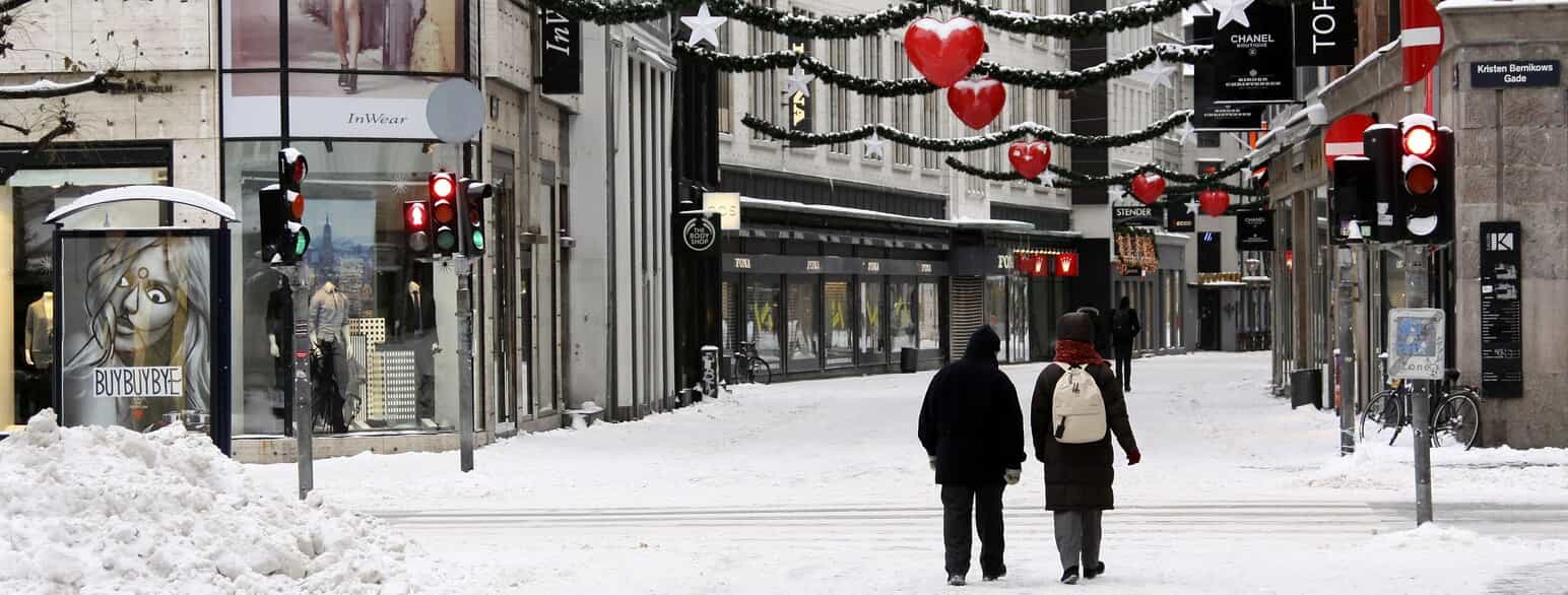 I 2010 var det hvid jul i Danmark, og den 24. december var bl.a. Strøget i København dækket af sne