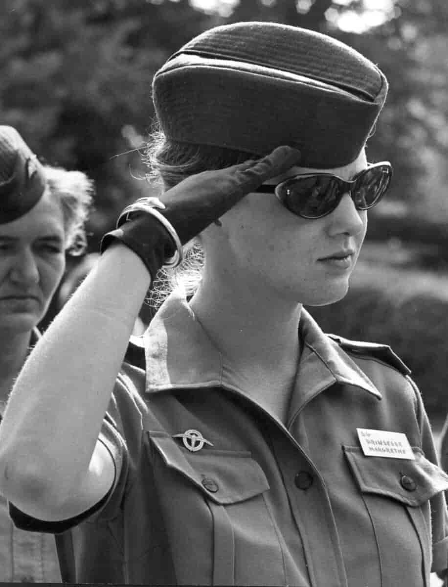 Prinsesse Margrethe i uniform