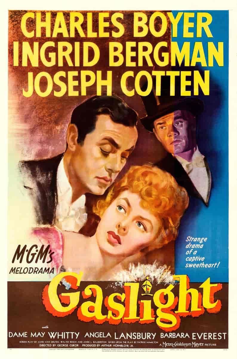 Filmplakat fra filmen Gaslight fra 1944