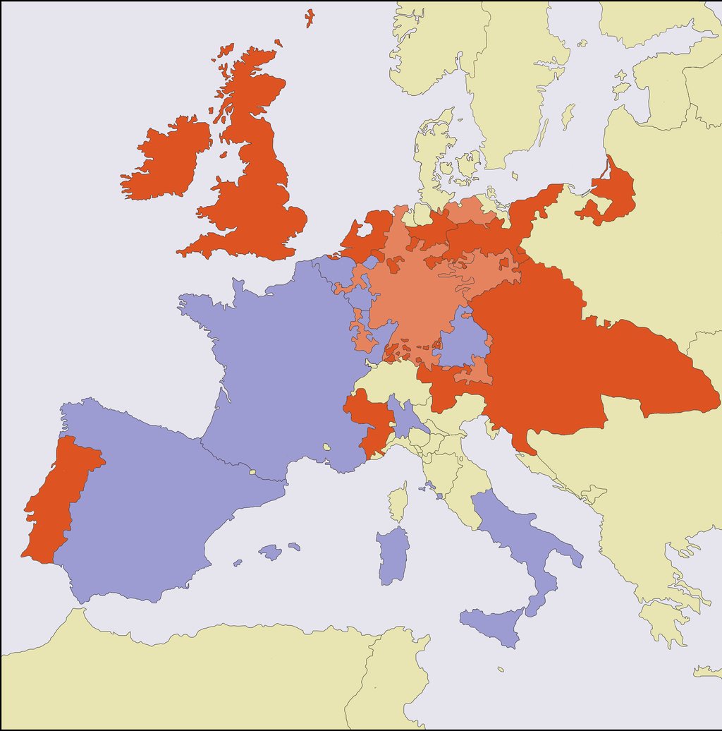 Alliancerne under Den Spanske Arvefølgekrig 1701-14