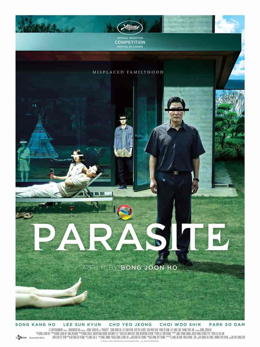 Filmplakaten til Oscarvinderen Parasite fra 2019.