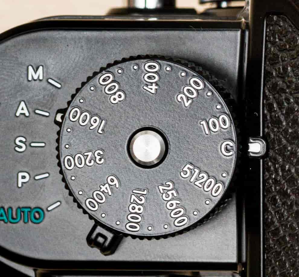Valg af ISO filmfølsomhed på moderne kamera (Nikon ZF).