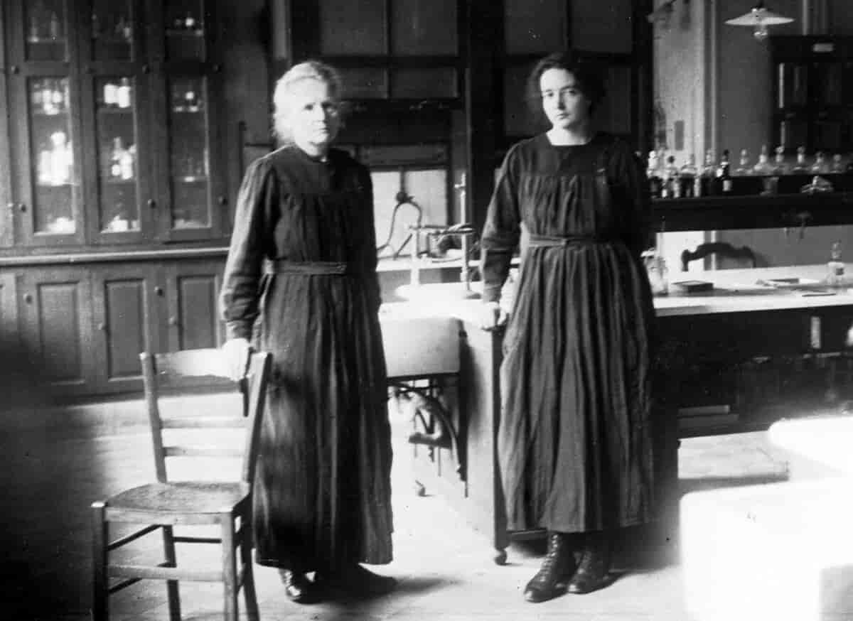 Marie Curie og Irène Joliot-Curie