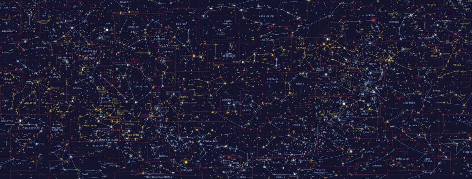 Stjernekort med stjernenavne, 2020