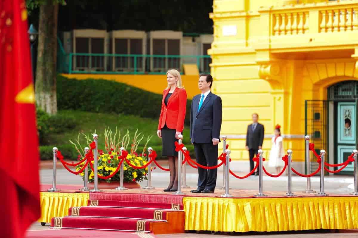 Helle Thorning-Schmidt besøgte som den første danske Statsminister Vietnam i 2012.