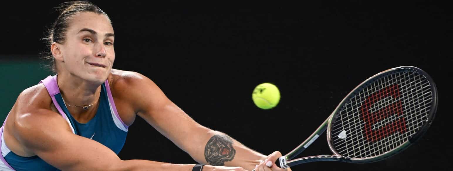 Aryna Sabalenka under Australian Open i 2023