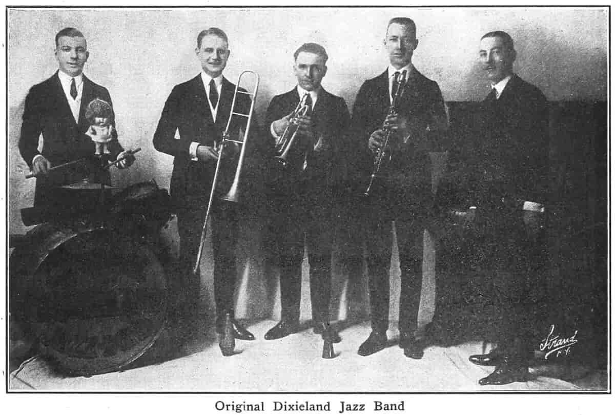 Original Dixieland Jazz Band, 1921.