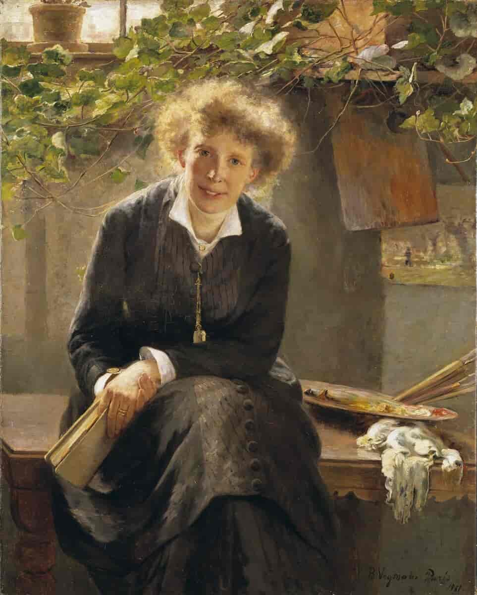 Den svenske maler Jeanna Bauck, fra 1881