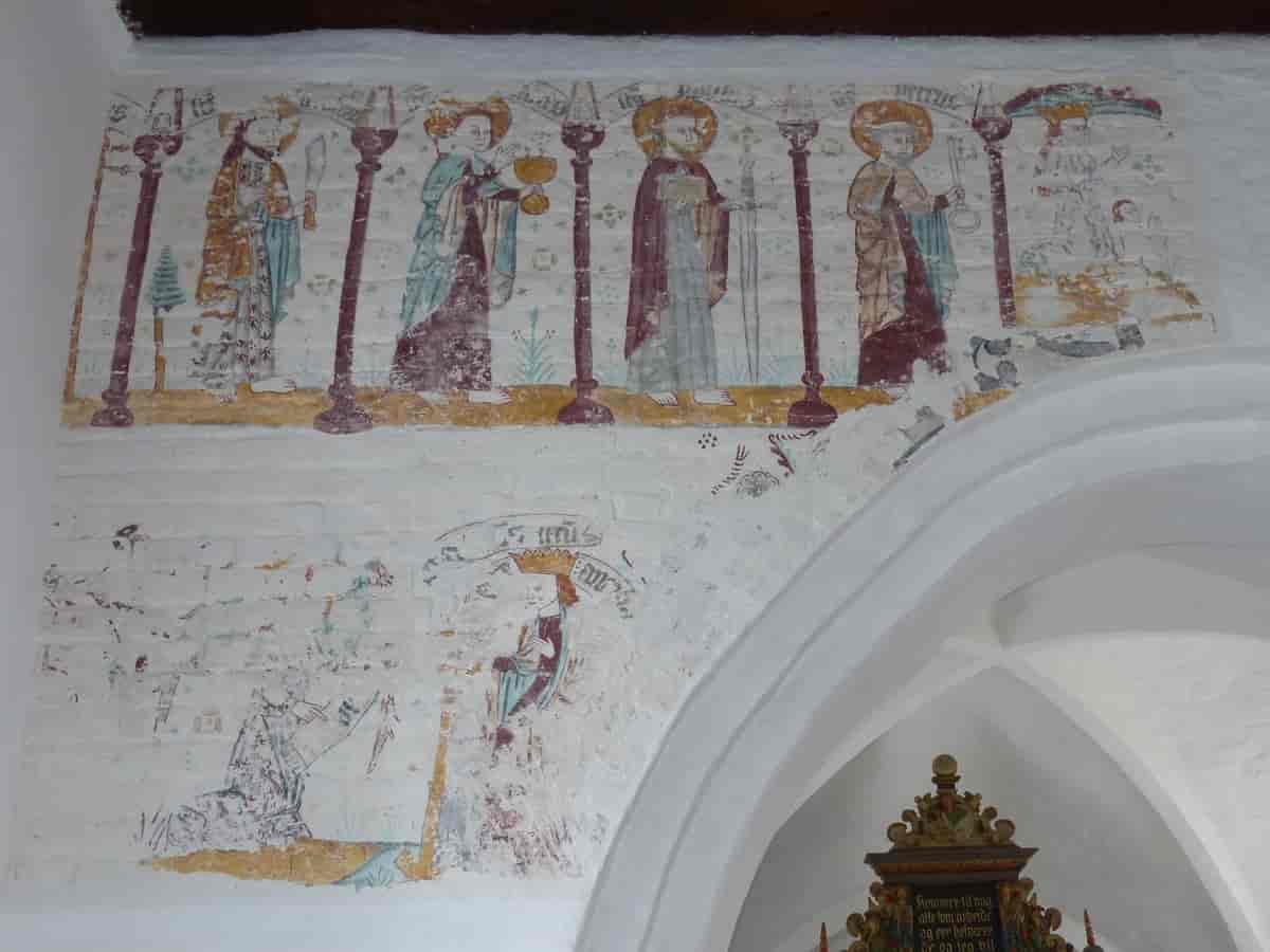 Kalkmalerier i Maglebrænde Kirke