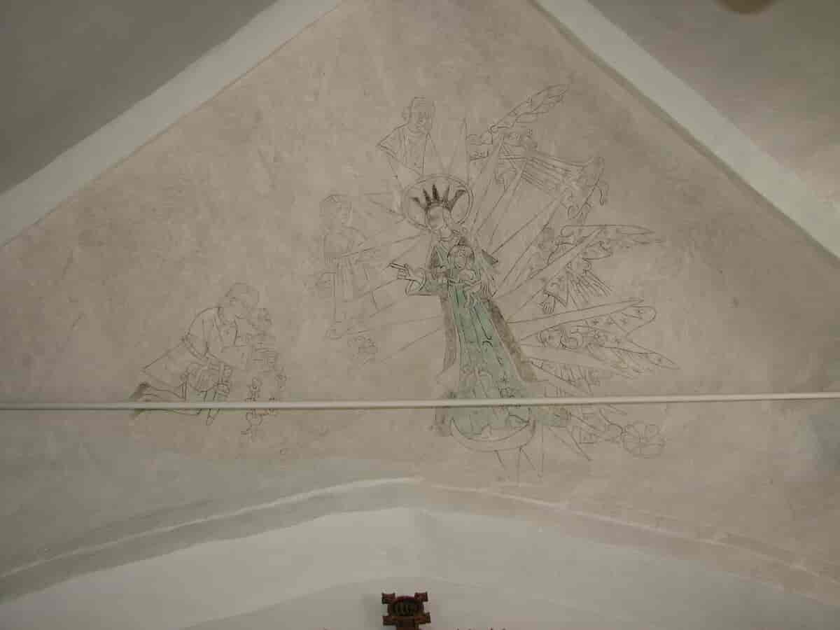 Kalkmalerier i Fjelde Kirke