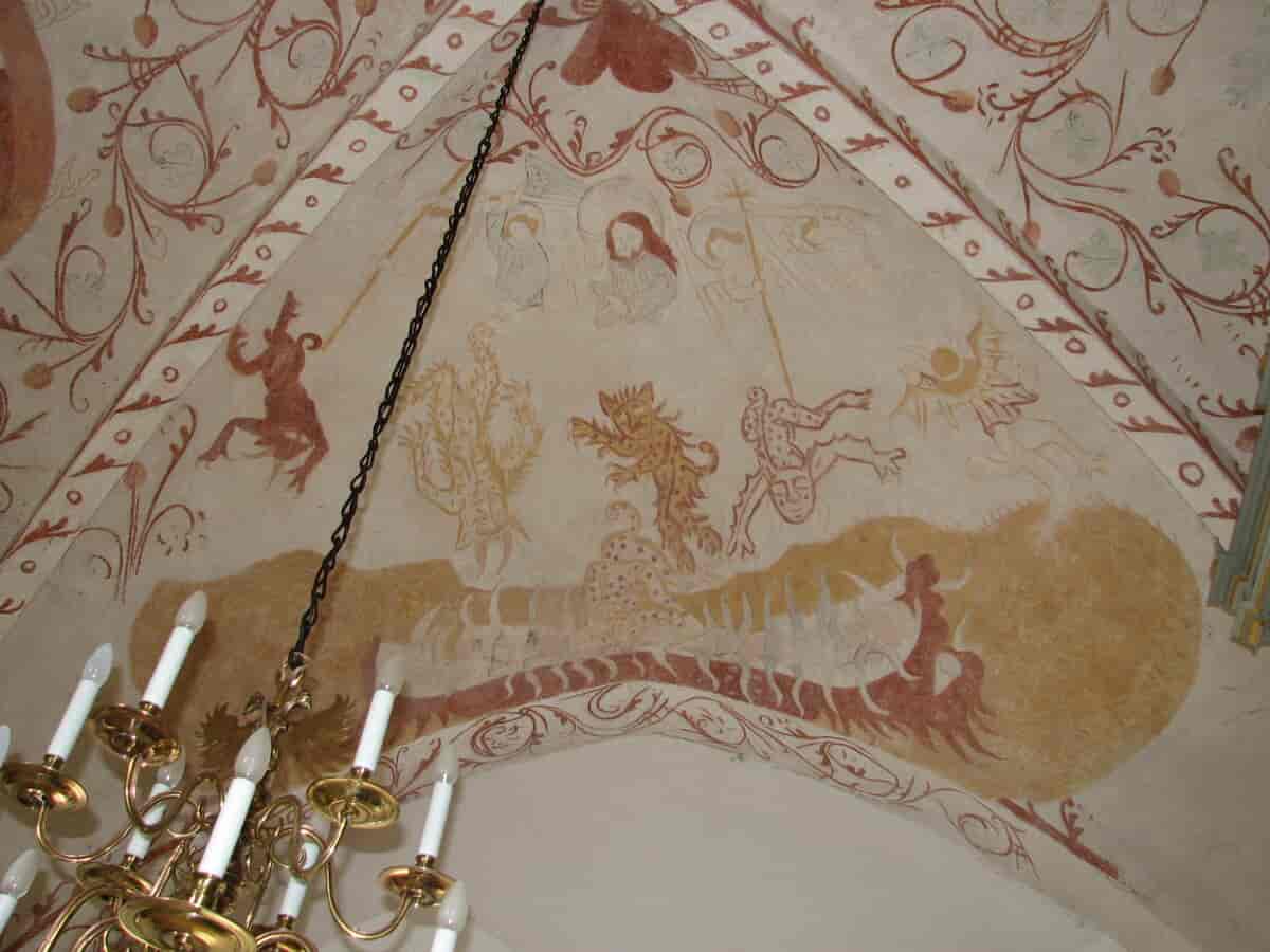 Kalkmalerier i Slemminge Kirke