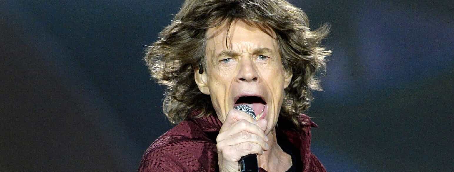 Mick Jagger fotograferet under en koncert i Stockholm i 2014
