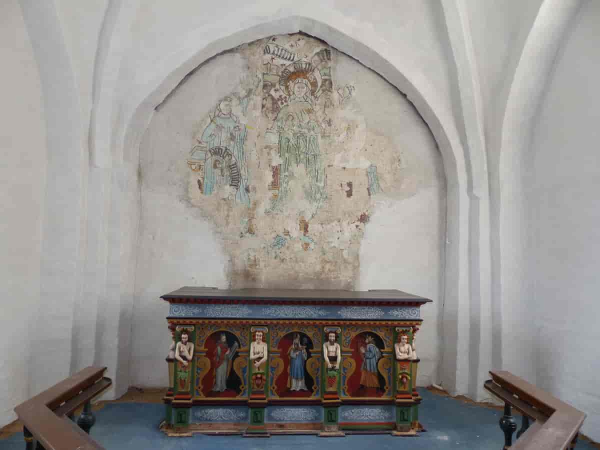 Kalkmalerier i Nebbelunde Kirke