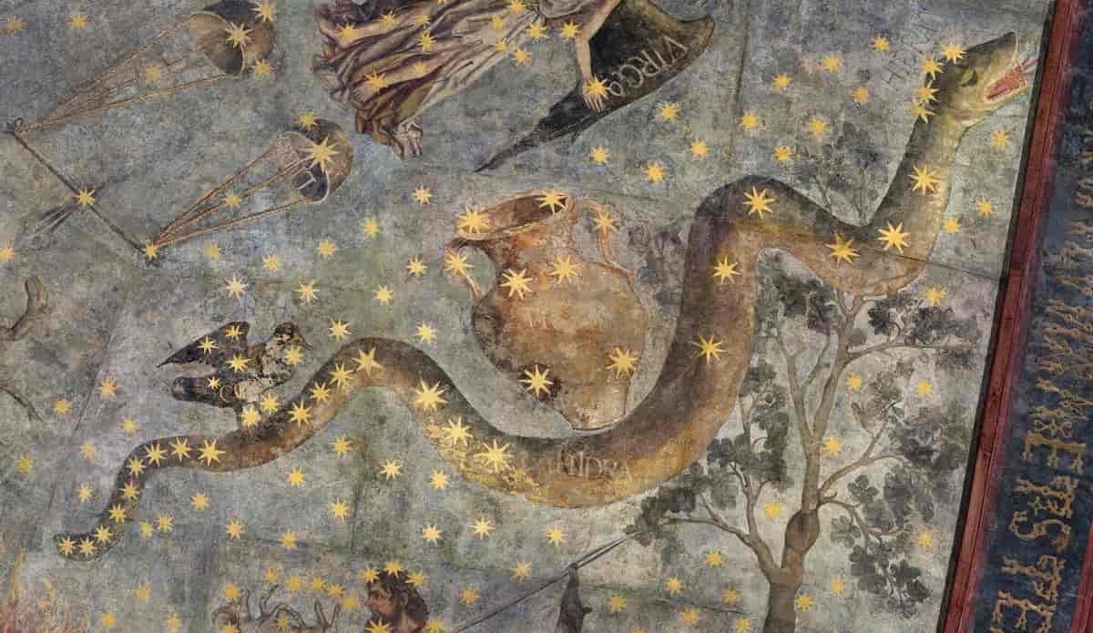 Hydra - fragment af loftsmaleri fra ca. 1480